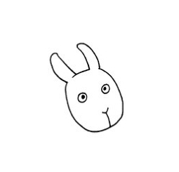 奔跑的兔子简笔画画法图解教程
