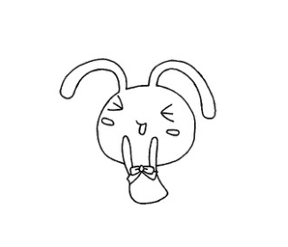 卡通兔子简笔画怎么画教程