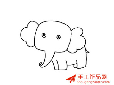 大象简笔画画法图解教程