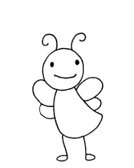 勤劳的蜜蜂简笔画画法图解步骤教程