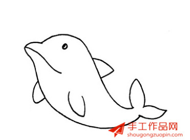 可爱的海豚简笔画怎么画教程