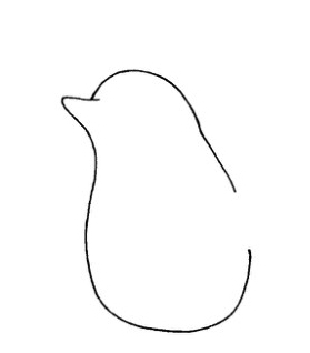 可爱的小企鹅简笔画画法图解步骤教程