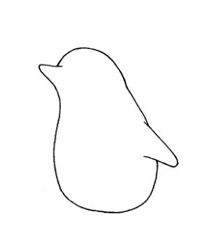 可爱的小企鹅简笔画画法图解步骤教程