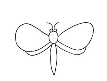 简单又好看的蜻蜓简笔画画法图解步骤教程
