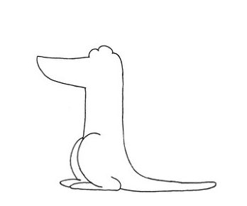 鳄鱼简笔画画法图解步骤教程