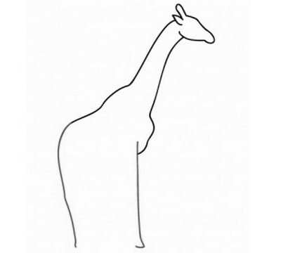 长颈鹿简笔画步骤图片